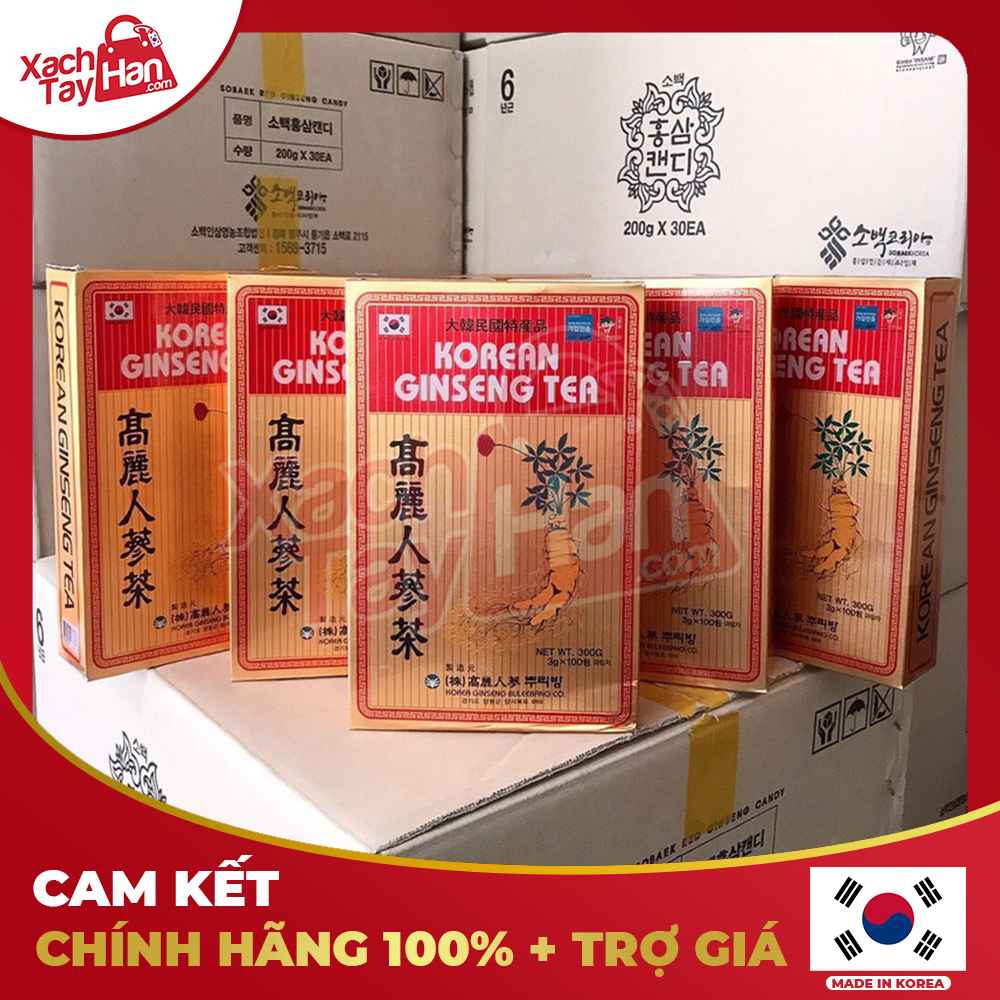 Trà Nhân Sâm Korea Ginseng Tea hộp 100 gói