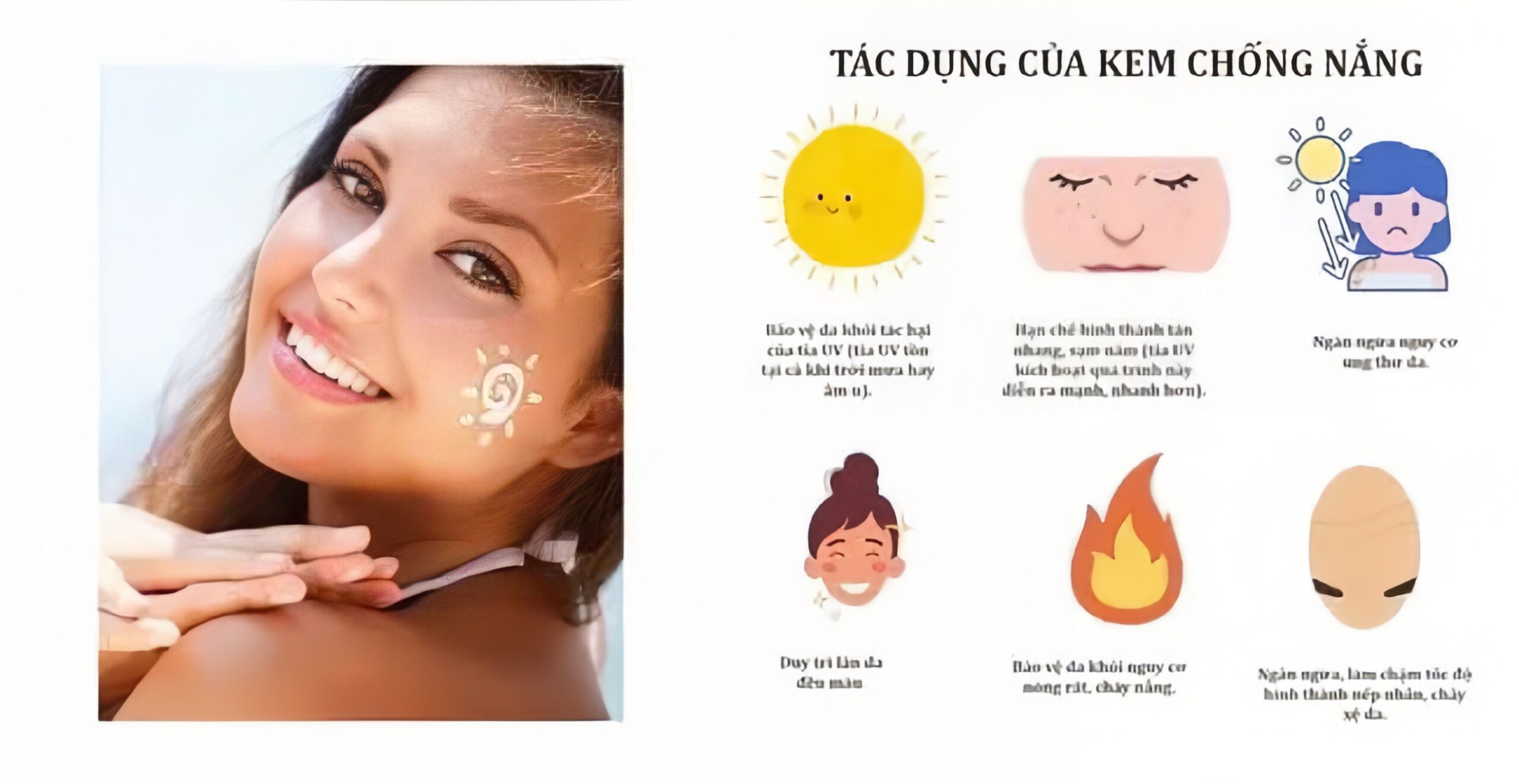 Công dụng của kem chống nắng