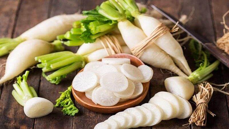Không kết hợp sâm cùng với củ cải